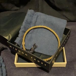 Mignon Faget Green Gold Large Bracelet